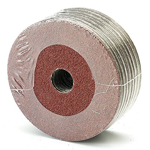 Mercer Abrasives 4-1/2-inch 50-grit aluminum oxide resin fiber discs, 25-pack