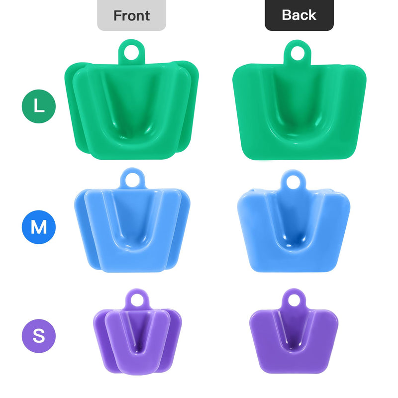 9PCS Dental Bite Blocks, Oral Silicone Mouth Prop Cheek Retrackors (3Pcs/Set, 3Sets/Pack)