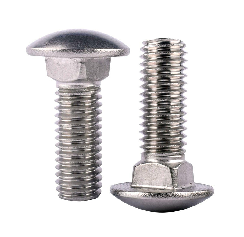 [Australia - AusPower] - 1/4-20 x 3/4" Carriage Bolts Screws, Round Head Square Neck, 304 Stainless Steel 18-8, UNC Coarse Fully Thread, Quantity 20Pcs 1/4-20 x 3/4" (20 Pcs) 