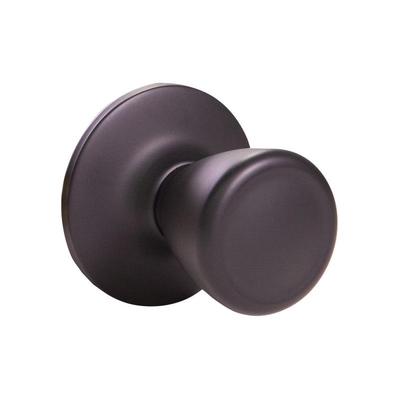 Design House 779256 Tulip Passage Hall and Closet Door Knob Matte Black Hall & Closet Lock