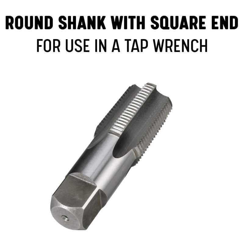 [Australia - AusPower] - Drill America - POU3/8NPTW/DRILL 3/8" Carbon Steel NPT Pipe Tap and 37/64" High Speed Steel Drill Bit Set, POU Series 3/8" NPT 3/8" NPT Tap - 37/64" Drill 