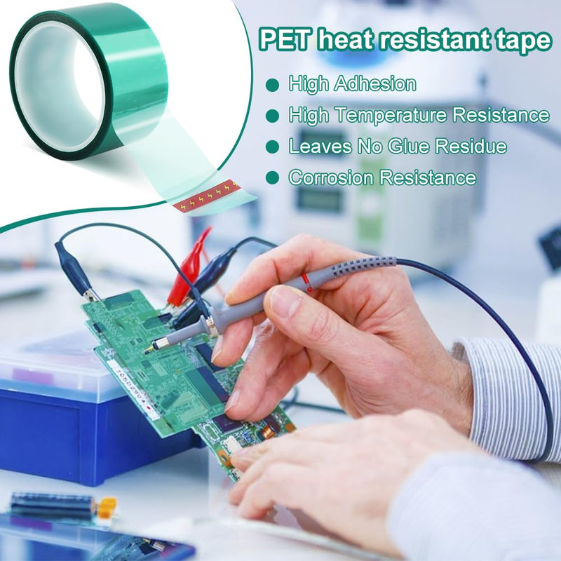 Resin Tape for Epoxy Resin Molding, 2 inch Wide 108FT Long Epoxy Tape, Thermal Adhesive Tapes, High-Temperature Heat Insulation, Easy Peel, Release Tapes for River Tables, Remove Residue