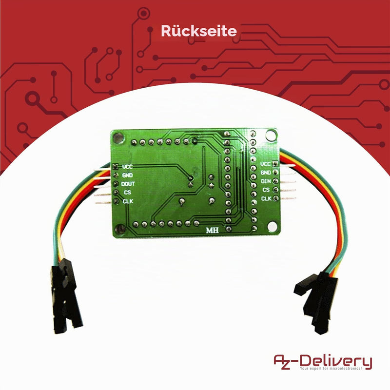 AZDelivery 5 x MAX7219 8x8 Dot Matrix MCU 64 LED Display Module Display Module Compatible with Arduino and Raspberry Pi with E-Book
