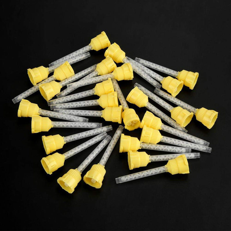 [Australia - AusPower] - ciciglow Dental Mixing Tips, 50pcs 70mm Disposable Dental Silicone Mixing Tip 4.2mm 1:1 