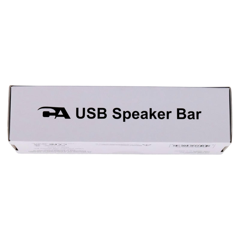 [Australia - AusPower] - Cyber Acoustics USB Speaker Bar (CA-2890) – Stereo USB Powered Speaker, Easily Clamps to Monitor, Convenient Controls 