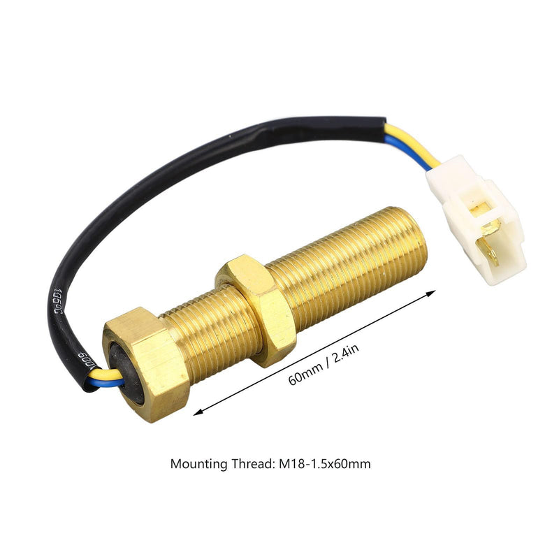 [Australia - AusPower] - Magnetic Speed Sensor RPM Sensor High Sensitivity Dual Output Terminals IP44 Industrial Generator Rotation Speed Measurement Device 