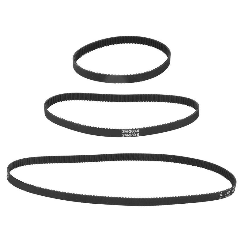 [Australia - AusPower] - 2GT Synchronous Wheel, 6PCS Set 20&60 Teeth Synchronous Wheel 8mm Bore Aluminum Timing Pulley with Width 6mm Length 200/280/400/mm Timing Belt 
