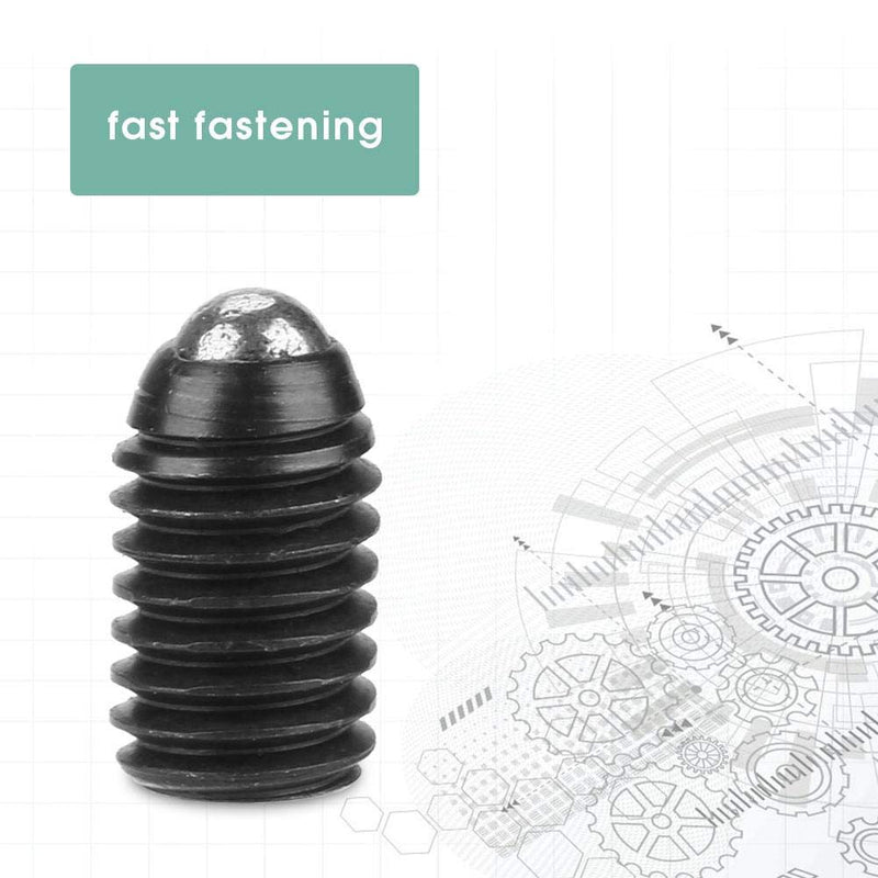 [Australia - AusPower] - Hilitand 10pcs M5 Screw Thread Ball Plunger Hex Socket Spring Plunger Carbon Steel Ball Spring Plungers Set (M5x8) M5x8 