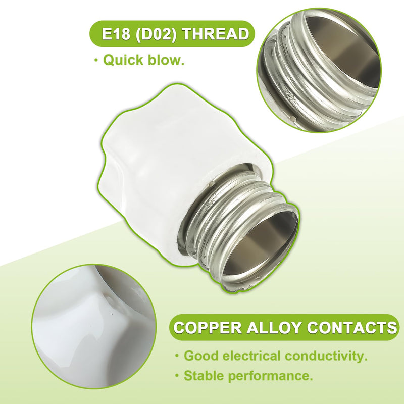 213400091 Screw Cap for Fuse Insert D02 E18, 20-63A (Pack of 5)