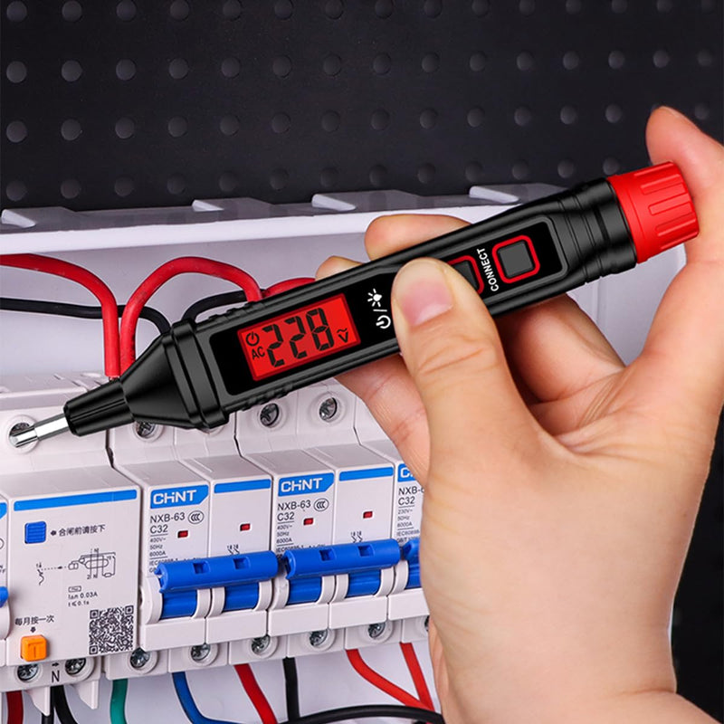 [Australia - AusPower] - Voltage Test Pen,SIUKE Digital Voltage Tester Pen Screwdriver 12V-300V AC Voltage Detector Slotted Screwdriver Test Pen Intelligent Induction Electroprobe for Home Appliance Repairing and Detection 