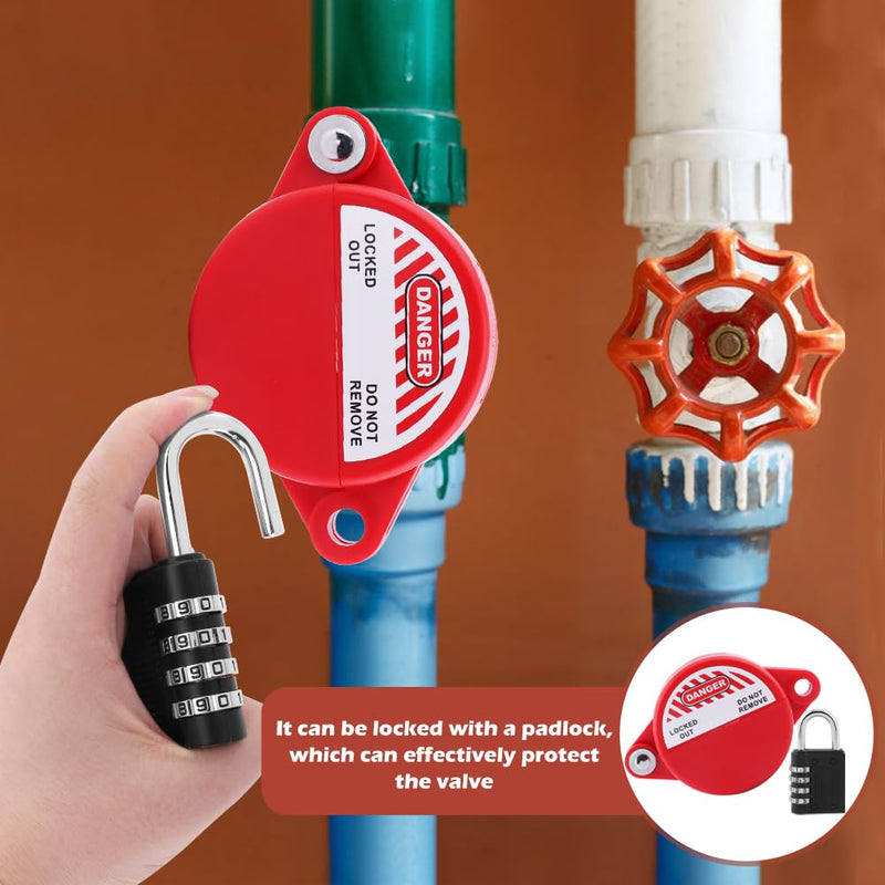 [Australia - AusPower] - Water Spigot Lock, Outdoor Faucet Lock, Applied to 1 to 2-1/2 Faucet/Water Spigot/Gate Valve/Propane Tank Valve Handles 