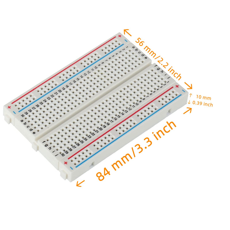 [Australia - AusPower] - Breadboard and Jumper Wires Kit Include 830 Tie Points Breadboard 400 Tie Points Breadboard Jumper Wire 