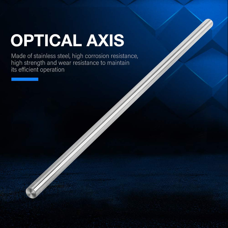 [Australia - AusPower] - Oumefar Linear Motion Shaft Guide Chrome Steel Rod Cylinder 15mm * 500mm Hardened Steel Round Bar 1 Piece Simple Design for Automation Machines 