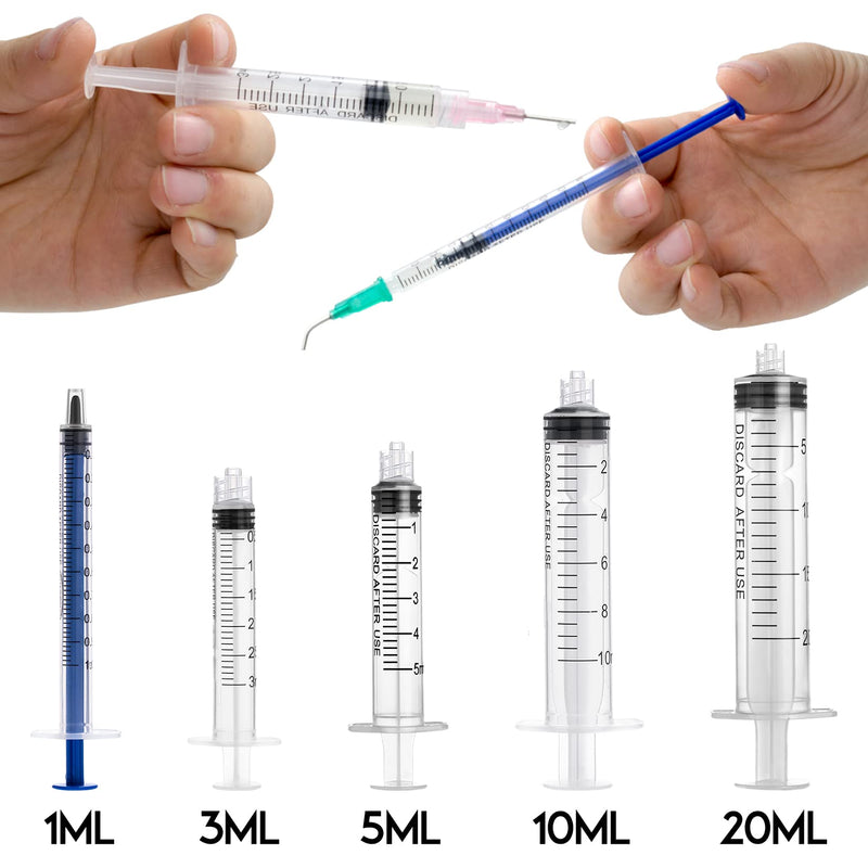 [Australia - AusPower] - Glue Applicator Syringe with Blunt Tip Needle and Cap, for Liquid, Glue, Ink, Perfume, Lip Gloss Making 