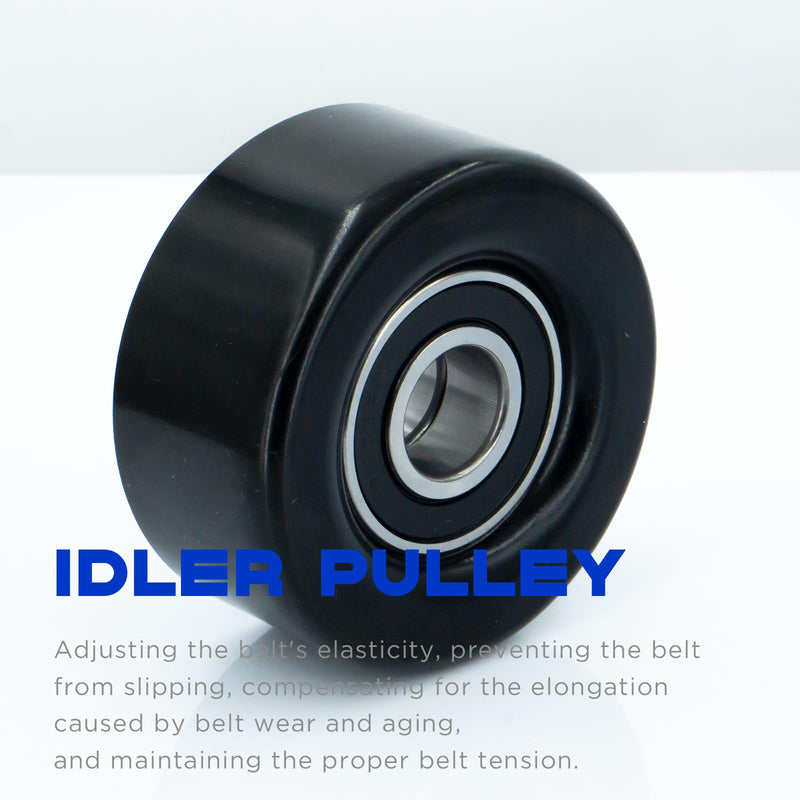 [Australia - AusPower] - Belt Idler Pulley, 89058 Belt Tensioner Pulley 419643 Compatible with Select Isuzu, Chevrolet, GMC, Hummer etc Models. Automotive Replacement Idler Pulleys by KeeRoarin 89058 - GM 