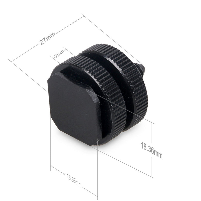 [Australia - AusPower] - SLOW DOLPHIN 1/4 Inch Hot Shoe Mount Adapter Tripod Screw for DSLR Camera Rig(2 Packs) 