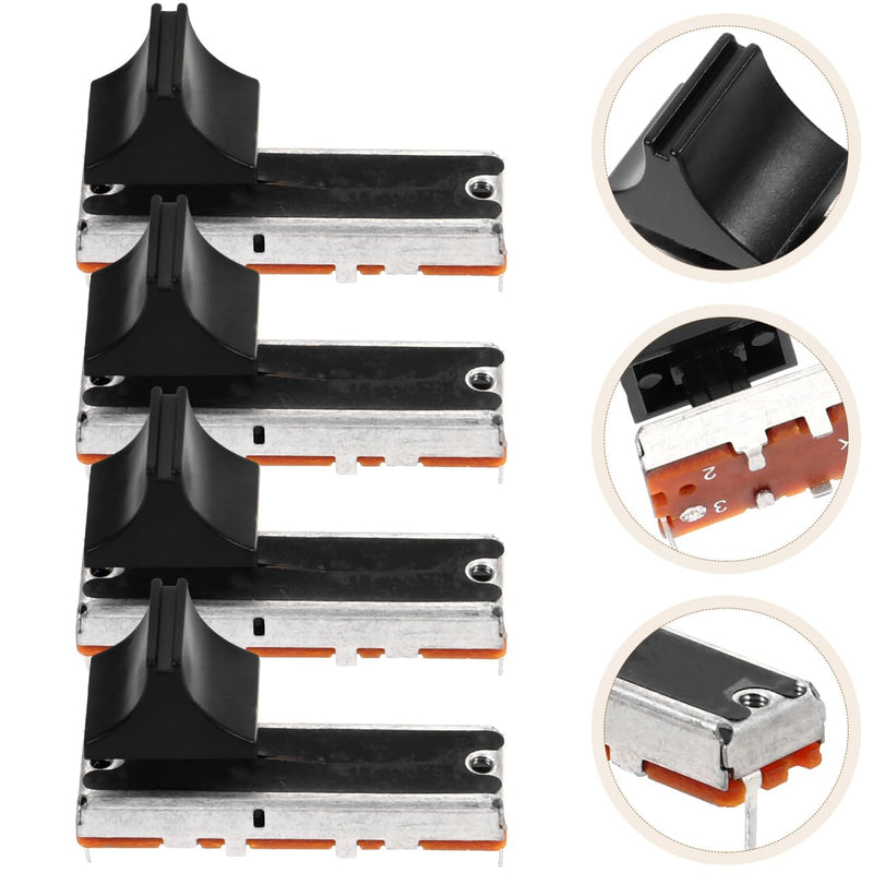 [Australia - AusPower] - Abaodam Replacement Potentiometer Push Button 4 Pieces 10K Stereo Volume Potentiometer For Audio 