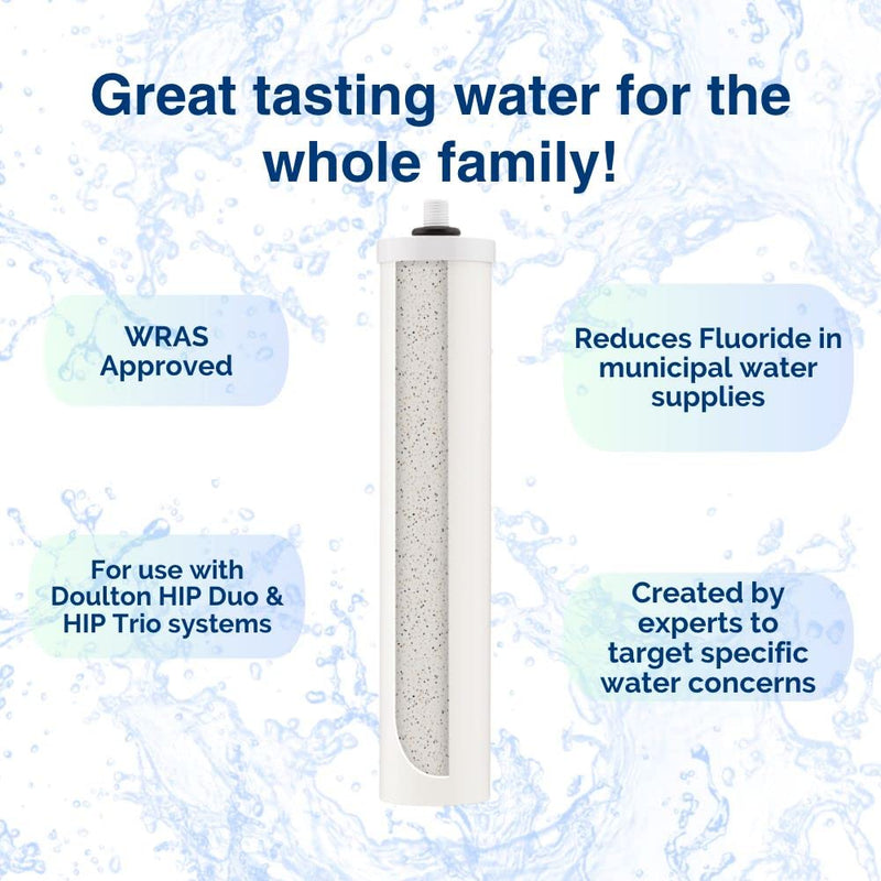 [Australia - AusPower] - Doulton Fluoride Reduction Drinking Water Filter Cartridge ¦ 10 inch ¦ BSP thread ¦ for double Duo housings ¦ W9125030 