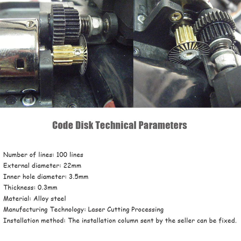 [Australia - AusPower] - Ximimark 2Pcs Photoelectric Speed Sensor Encoder Coded Disc Code Wheel for Smart Car C B D E Models 