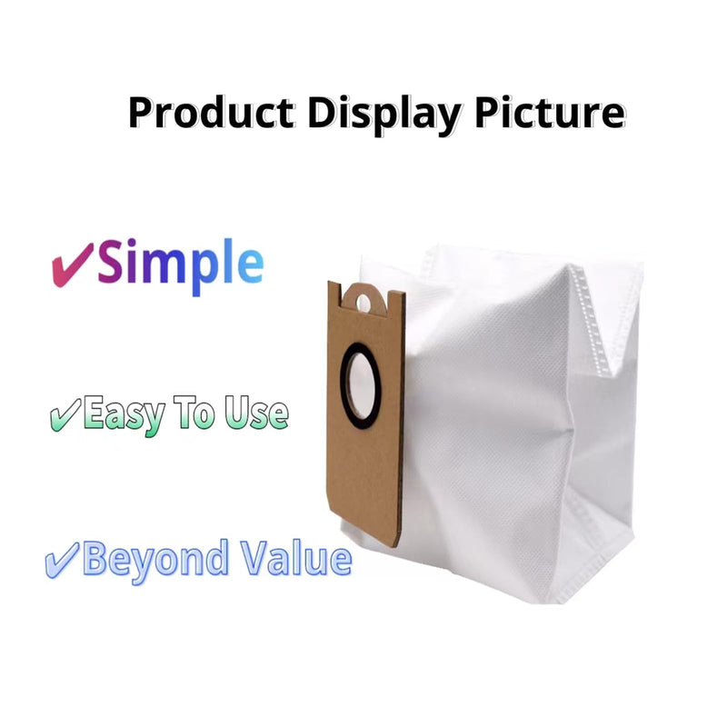 [Australia - AusPower] - 10 Pack Dust Bags fit for Laresar L6 Pro/ L6 Nex,Honiture Q6 Pro, AIRROBO T10+,Neabot NOMO N2,iHome AutoVac Nova S1 Pro Robot Vacuum iHRVS1PRO-3BLK Replacement Accessories Parts 