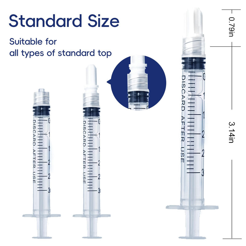 [Australia - AusPower] - 3mL Luer Lock Syringe (No Needle) - Sterile, Individually Wrapped - Pack of 30, Accurate Liquid Measurement, Leak-Proof Design 3ml 