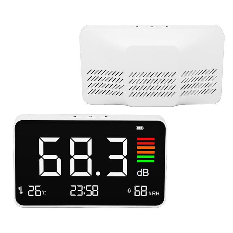 [Australia - AusPower] - Decibel Meter, Portable SPL Tester with A Weighted Backlight LCD, 30-130dBA Range for Noisy Neighbor Workshop Monitoring 
