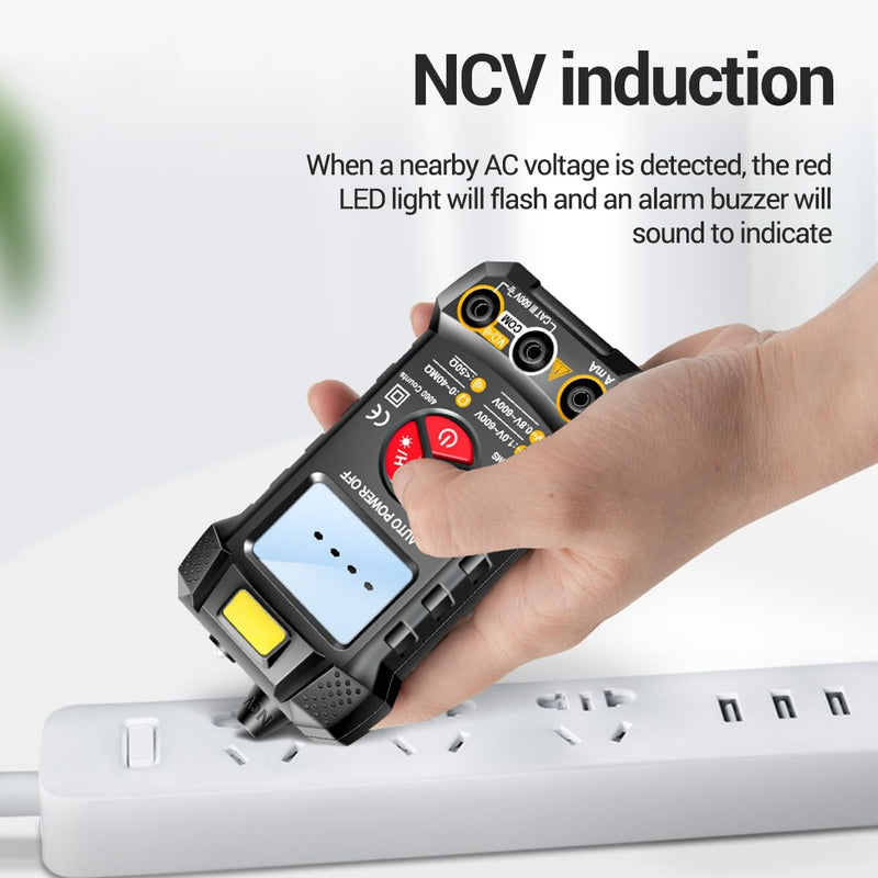 [Australia - AusPower] - Digital Multimeter 4000 Counts TRMS,Volt Meter Fast Measures AC/DC Voltage Current,Resistance,Continuity NCV Voltage Tester for Automotive Electrical Diagnostics&Electric Tools(AAA Battery Include) 