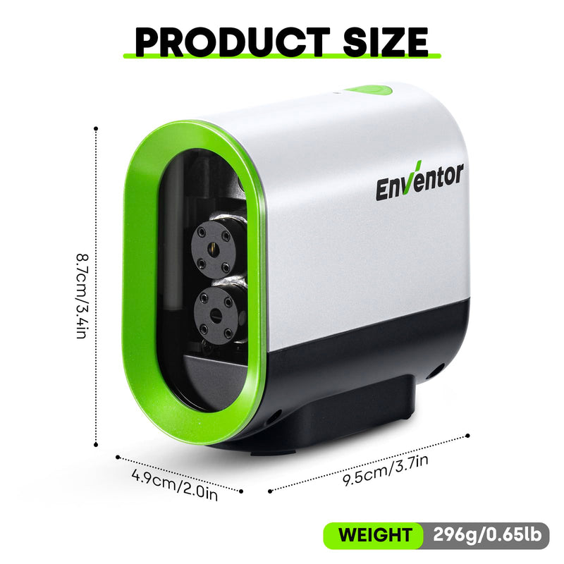 [Australia - AusPower] - Enventor Green Laser Level, Self Leveling Laser Level for Picture Hanging and Home DIY, Horizontal and Vertical Cross-Line Laser, Rotatable 360° Magnetic Holder, Pulse Mode, USB Charging 