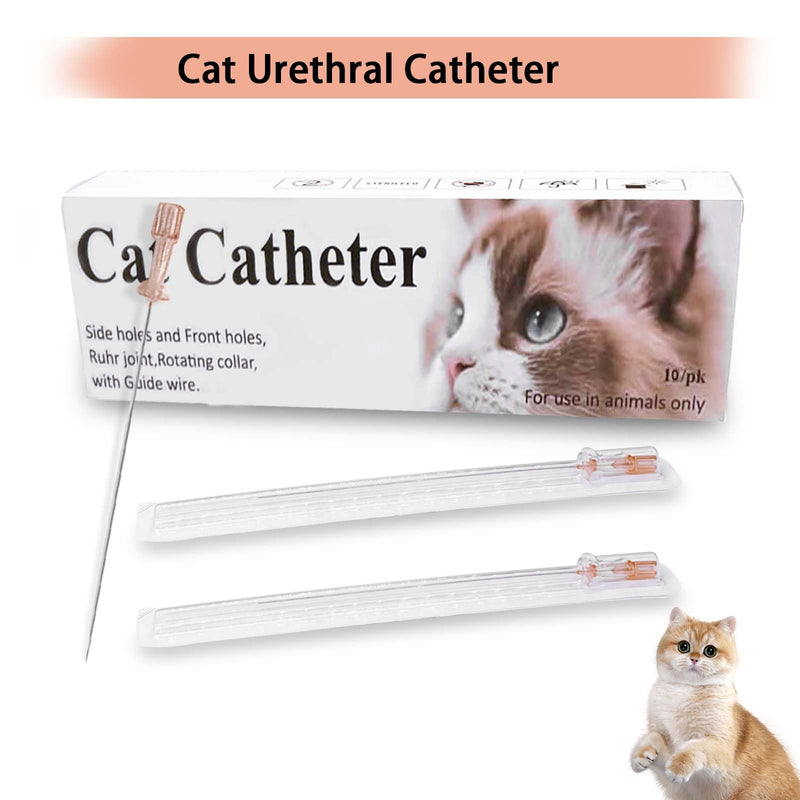 [Australia - AusPower] - 10pcs Cat-Catheter-Urethral-Veterinary-Instrument (4FR-1.3X130MM) 4FR-1.3X130MM-10PCS 