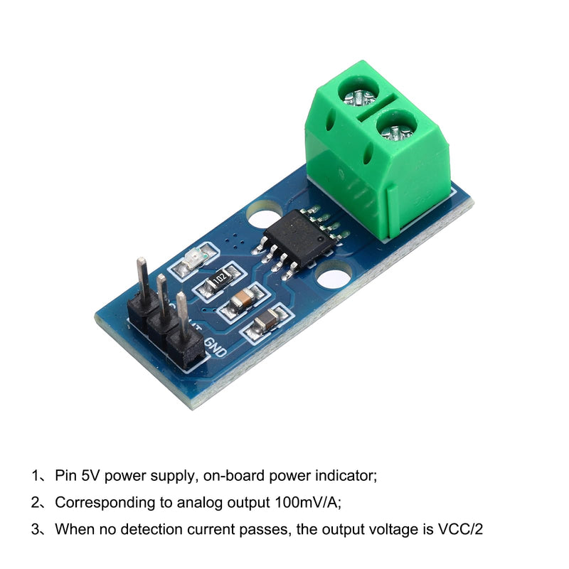 [Australia - AusPower] - MECCANIXITY 4pcs ACS712 Current Sensor Module 5A Range Hall Effect Current Sensor Current Measuring AC/DC for Detecting Current 