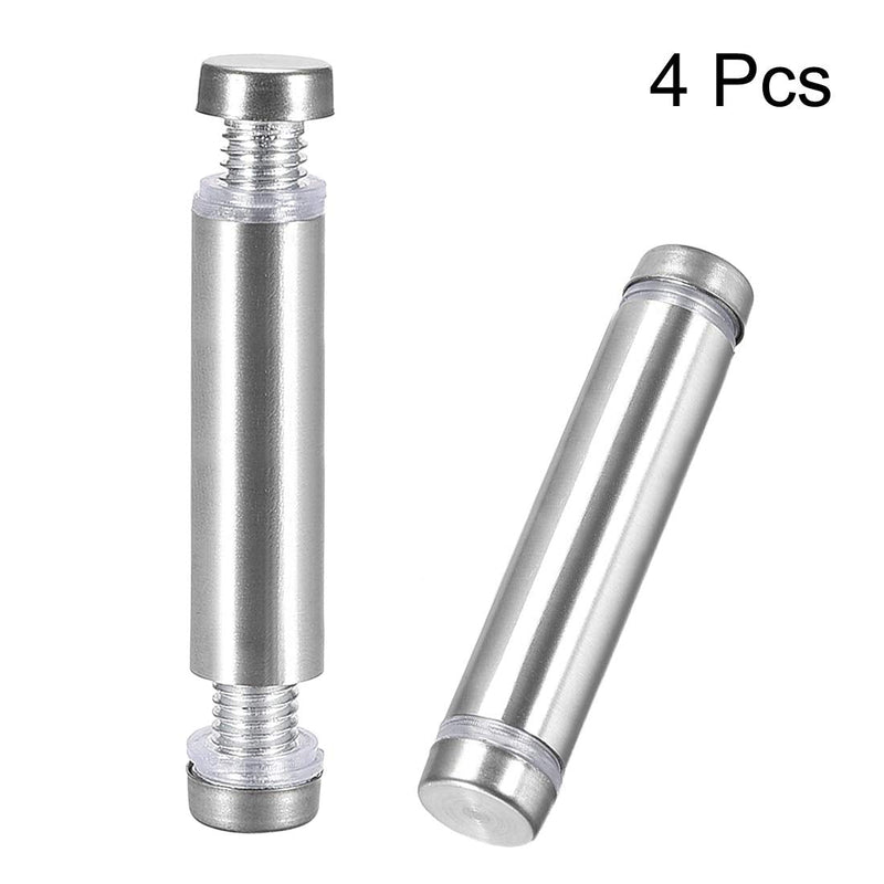[Australia - AusPower] - uxcell 1/2 Dia x 2-1/8"(12x54mm) Double Head Standoff Screws Acrylic Glass Nails 4pcs 54mm 