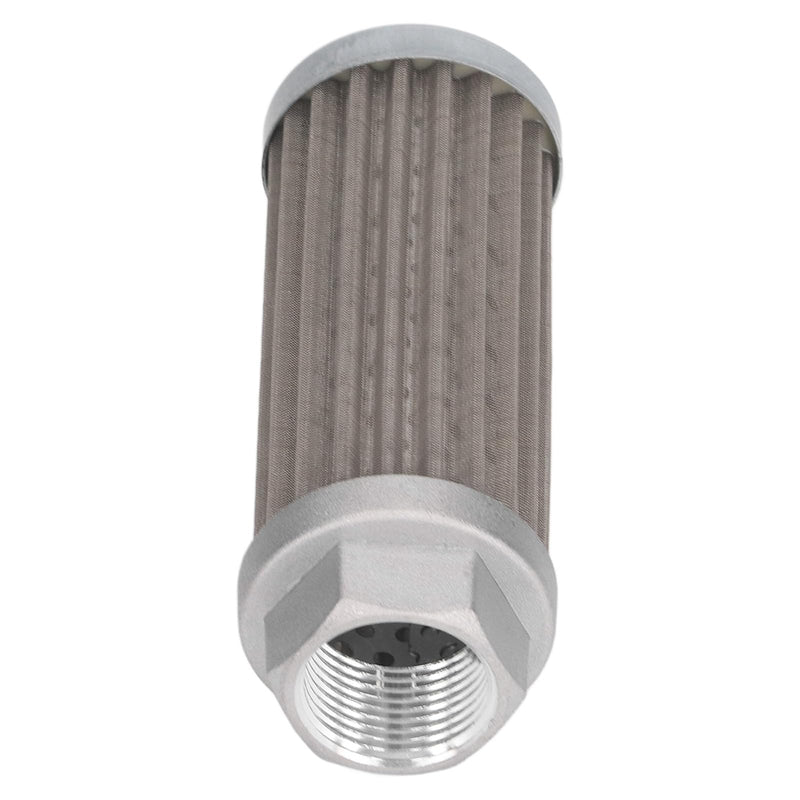 [Australia - AusPower] - Hydraulic Suction Valve Strainer Filter Cartridge Metal Mesh Pipe Joint Fuel Suction Filter Element for Automobile Generators - Stainless Steel 