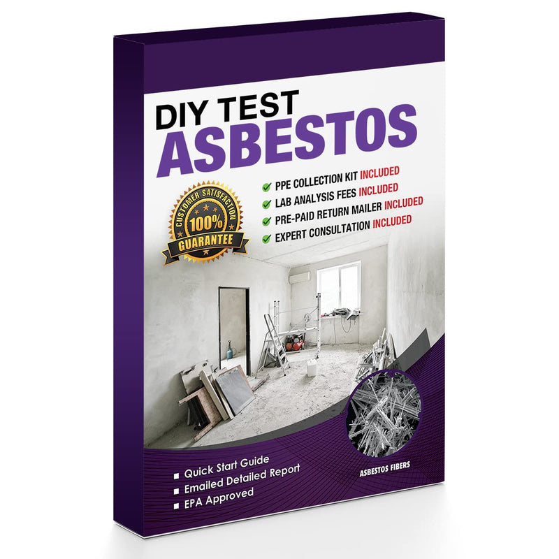 DIY Test Asbestos 2 PK- Includes All Lab Fees - Test Popcorn Ceiling, Tile, Insulation, Adhesive, Mastic, Drywall and Other Materials for Asbestos, DIY408