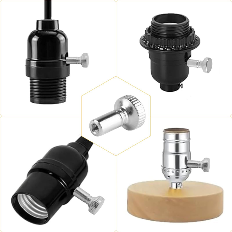 [Australia - AusPower] - 8 Pcs Lamp Switch Knobs, Light Lamp Turn On/Off Switch Knobs Replacement, Standard Lamp Switch Replacement Turn Knobs, Light Lamp Knob Twist Switch Knobs Socket Knob for Floor Table Lamps 
