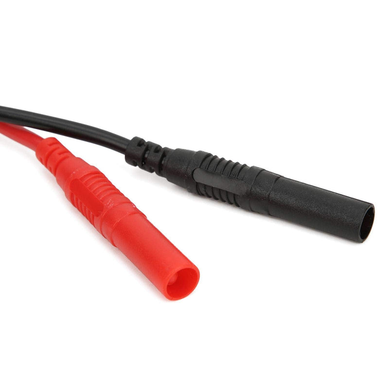 [Australia - AusPower] - P1065 4mm Gold Plating Bifurcated Joint Accessory Safe Straight Durable BNC to Banana Plug Test Cable Test for Indoor for Multimeter 