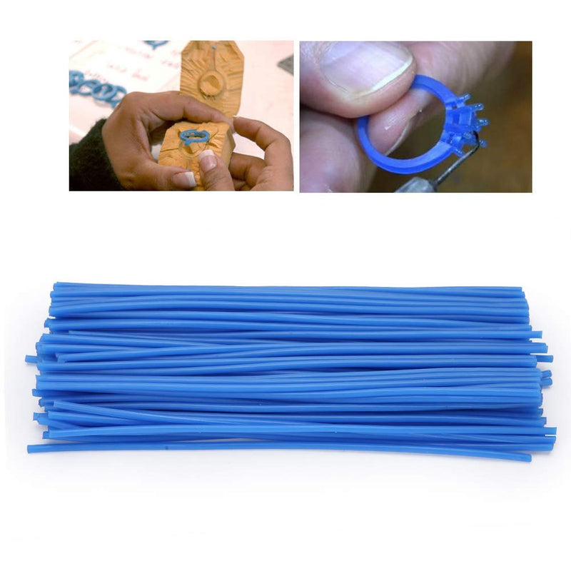 [Australia - AusPower] - Dental Casting Wax Lines, 152.5mm Blue Wax Lines, Suitable For Dental Casting, Jewelry Models, Handicrafts, Etc. 