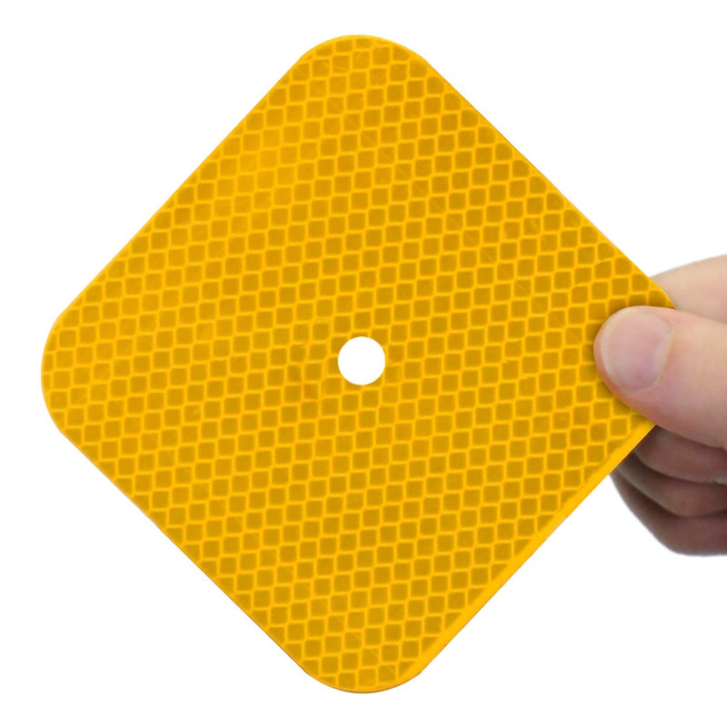 SmartSign "Traffic Safety Delineator " Sign | 4" x 4" 3M Diamond Grade Reflective Aluminum