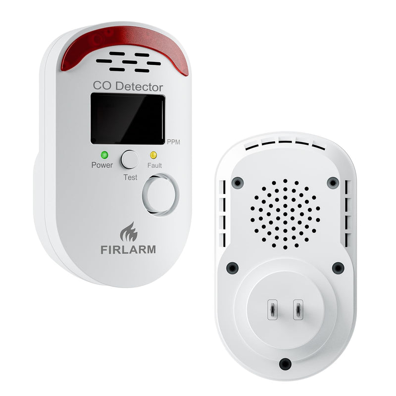 Carbon Monoxide Detectors, Plug in CO Detector with LED Digital Display, Portable CO Alarm Monitor for Home, Hotel, Office, RV