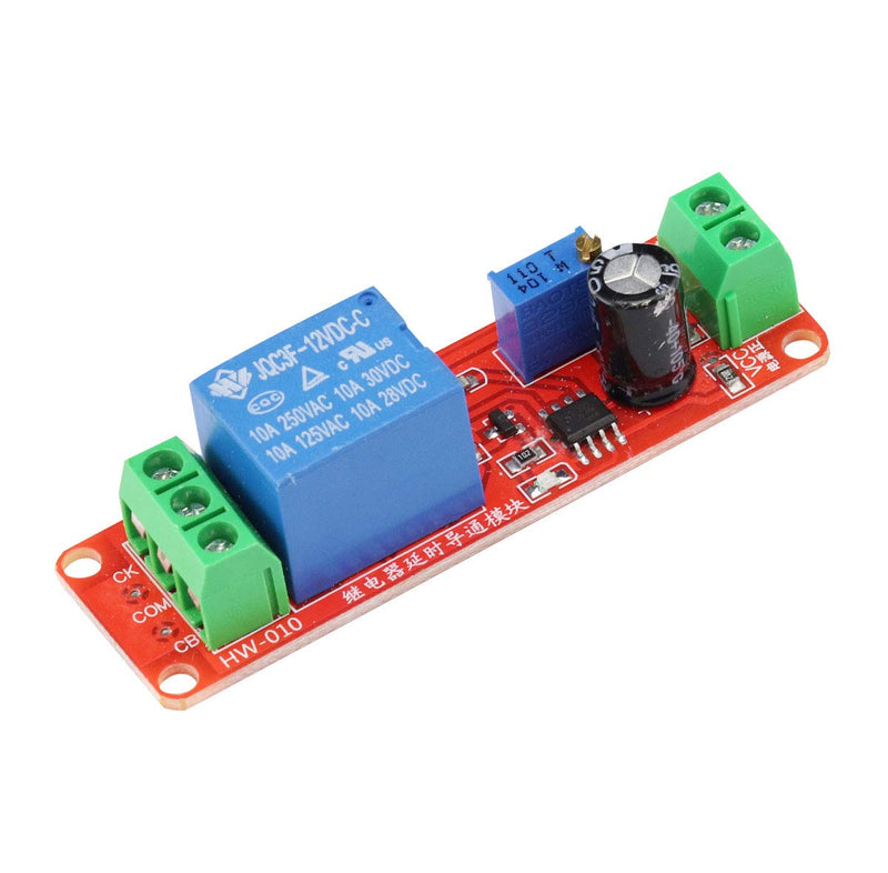 [Australia - AusPower] - 3 PCS NE555 DC 12V 0-10 Seconds Adjustable Delay Timer Relay Switch Module Converter Constant Current for Automotive Control System Electrical Equipment 