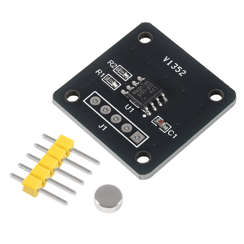 [Australia - AusPower] - 2pcs MT6701 Magnetic Encoder Magnetic Induction Angle Measurement Sensor Module 3.3V 14bit High Precision Replace AS5600 