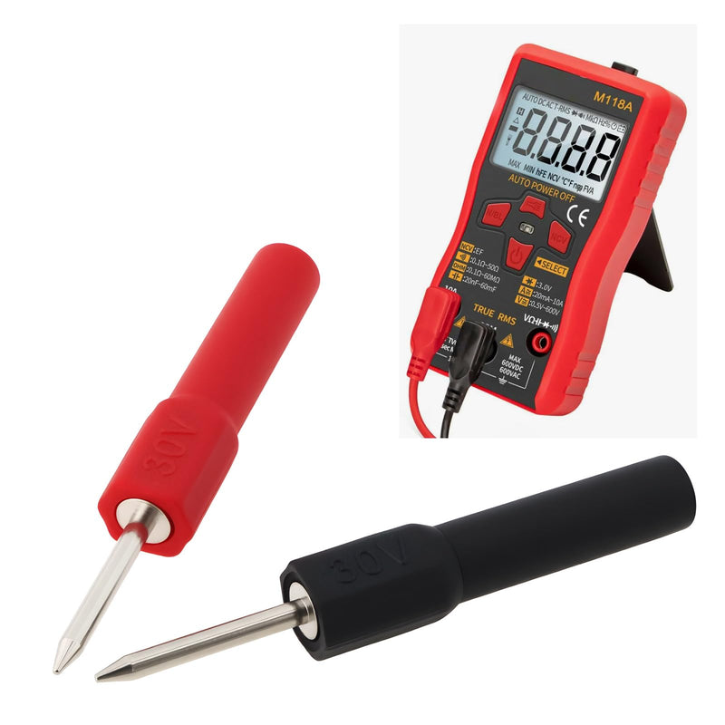 [Australia - AusPower] - 4pcs Test Probe 2mm Probe to 4mm Banana Female Socket 30V/10A Suitable for Multimeters Oscilloscopes 