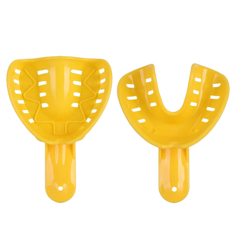 [Australia - AusPower] - Dental Impression Trays Perforated Plastic Autoclavable 12Pcs Teeth Holder Upper & Lower for Adults and Child Multicolor 