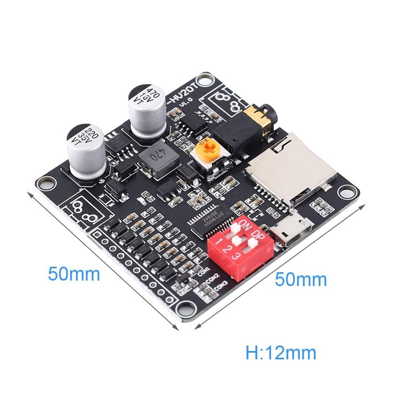 Voice Playback Module, DC 6V-35V Voice Module Digital Amplifier Module TF Card Accessories