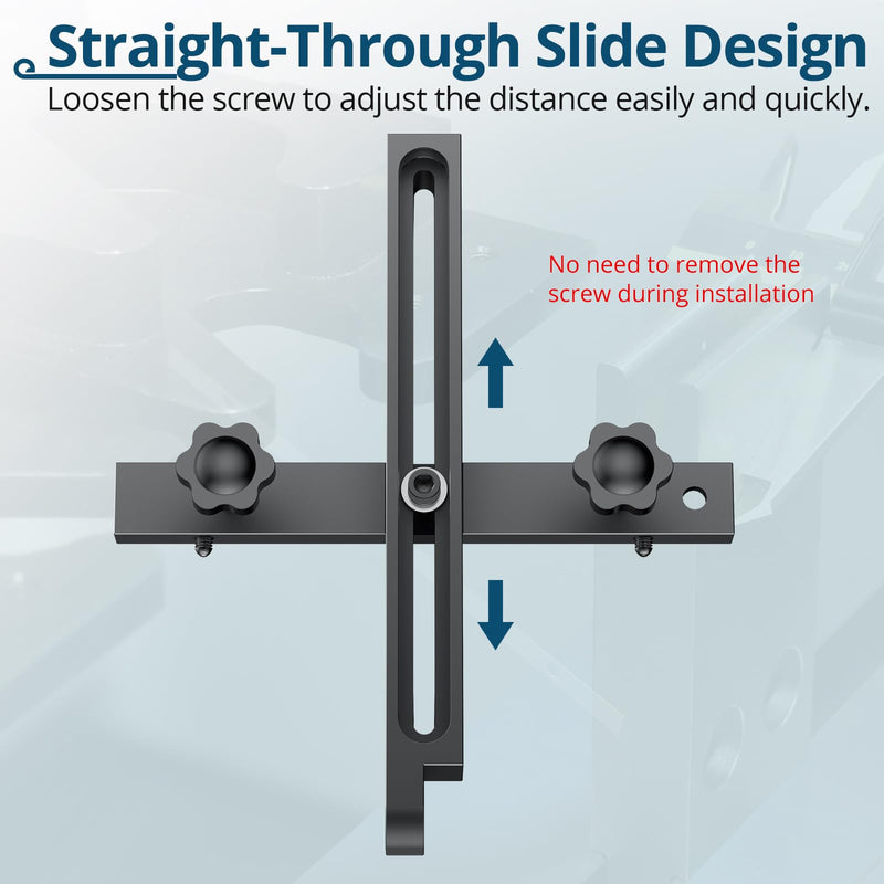 [Australia - AusPower] - ALLmeter Direct Chute Digital Table Saw Gauge with 0.0005" Precision Dial Indicator, CNC Anodized Aluminum Bar for Saw Blade Fence Alignment, Router Arbor Runout Calibration 
