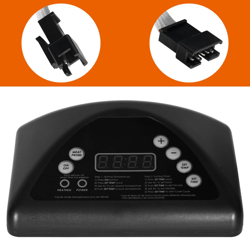 [Australia - AusPower] - Digital Thermostat Controller Kit for Masterbuilt MB20070511/20071914/20071814 Electric Smoker 6 buttons 