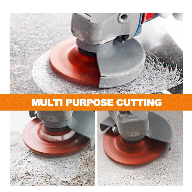 [Australia - AusPower] - Diamond Grinding Wheels 5 inch - BRSCHNITT Diamond Wheel Cup for Grinding/Polishing/Cleaning Surface Concrete,Granite,Marble,Masonry Brick,Cement,Stone Aobor 7/8"-5/8". 1 5"(125mm)Single row 