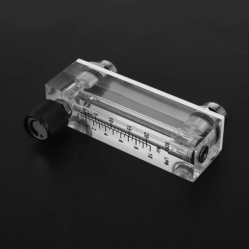 Panel Type Gas Flow Meter LZM-6T Acrylic Flow Meter Adjustable Panel 1~10LPM Flow Meter
