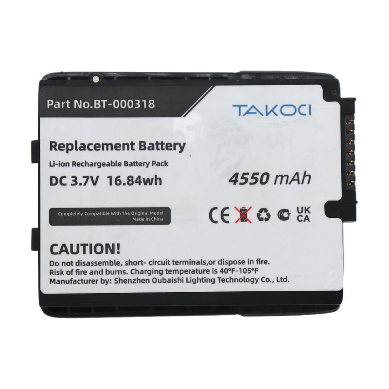 BT-000318 Replacement Battery for Zebra TC70 TC75 TC77 TC70X TC75X TC700H Barcode Scanner,Compatible with 82-171249-01 82-171249-02 BT-000318 BTRY-TC70X-46MA1-01