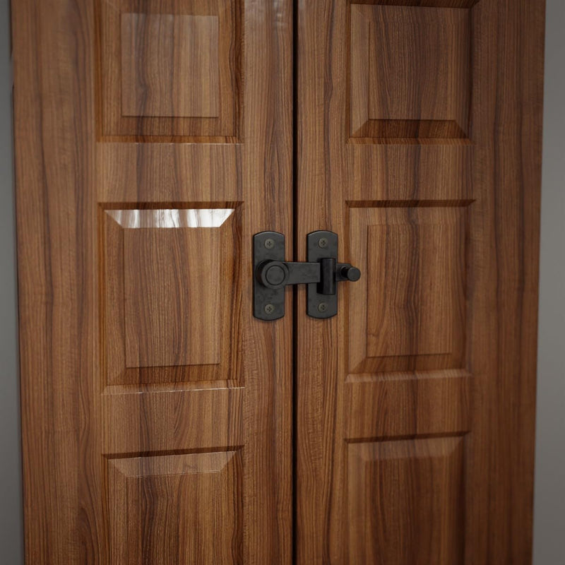 Renovators Supply Manufacturing Door Latch 2 in. Oil Rubbed Bronze Gate Latch/Barn Door Latch Lock with Mounting Hardware