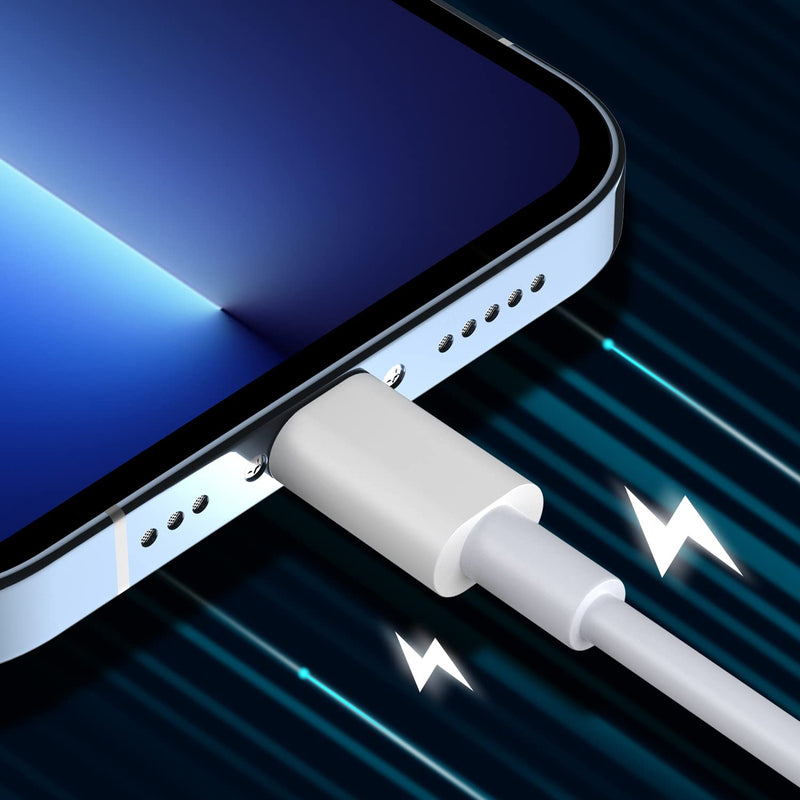 JJCALL USB C Lightning Cable 1 m 2 Pack [MFi Certified] iPhone Charging Cable, Lightning Cable Compatible with iPhone 14/13/13 Pro/12/12 Pro Max/11 Pro/X/XS/XR/8 Plus (White) 2Pack1M
